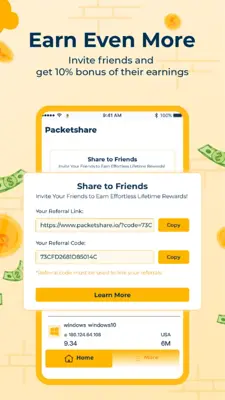 Packetshare For PC android App screenshot 1